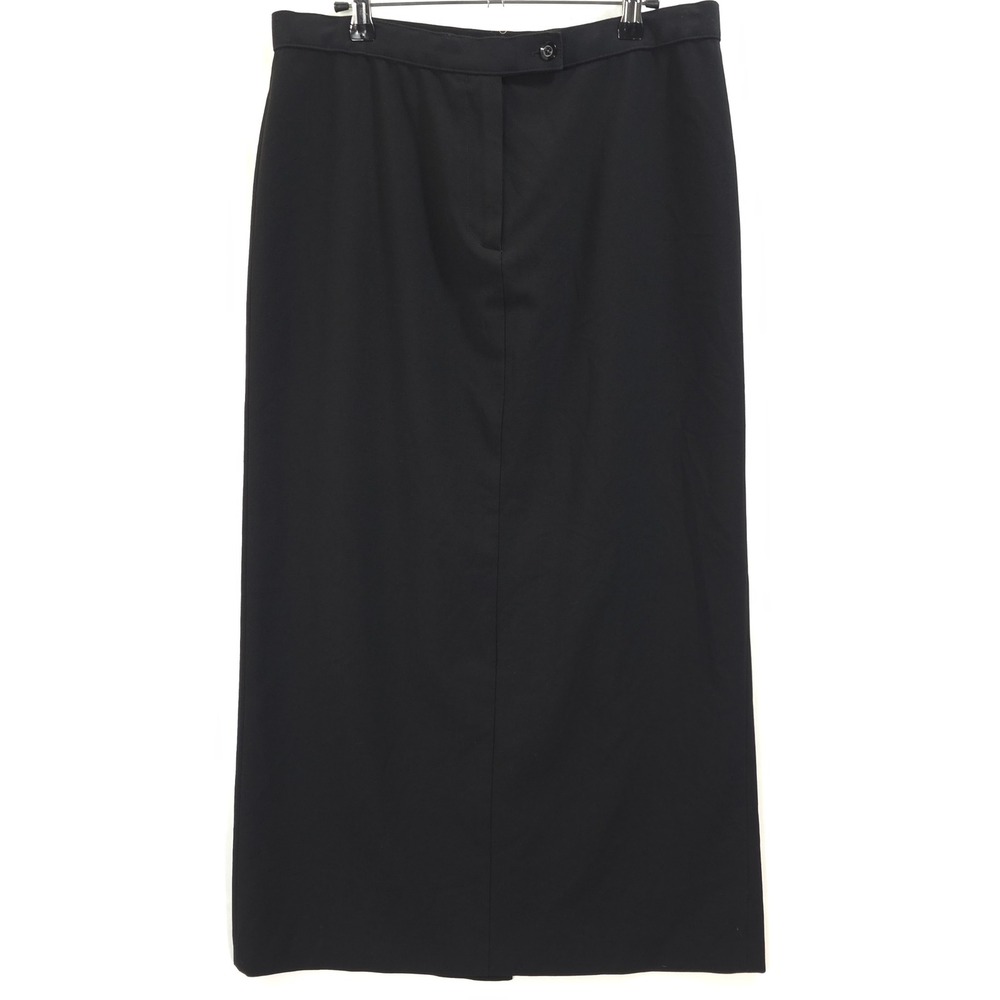 Stonebridge Maxi Skirt Back Vent Solid Women 12 Office Minimalist Versatile